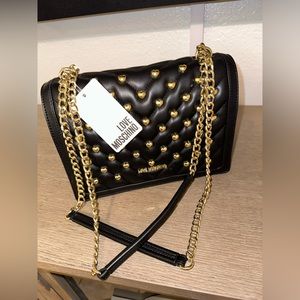 Love Moschino Heart Stud Chain Bag